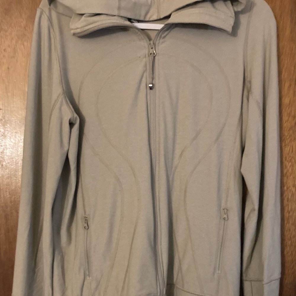 Tan Lululemon full zip jacket